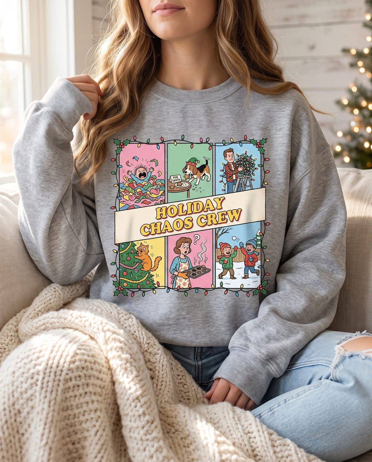 Holiday Chaos Crew Sweatshirt