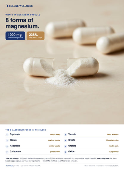 Selene Magnesium Complex for Women: Sleep, Stress & Hormone Balance