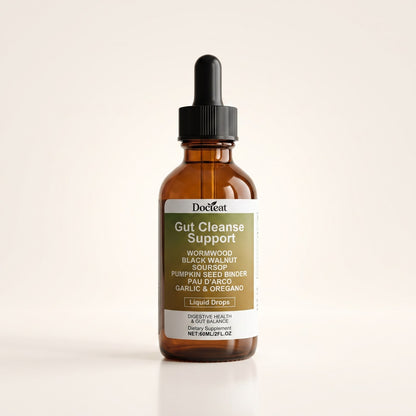 Gut Cleanse Support liquid drops, 60 ml amber dropper bottle