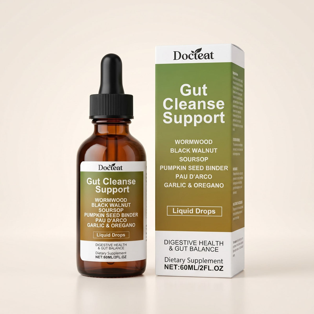 Gut Cleanse Support drops with carton