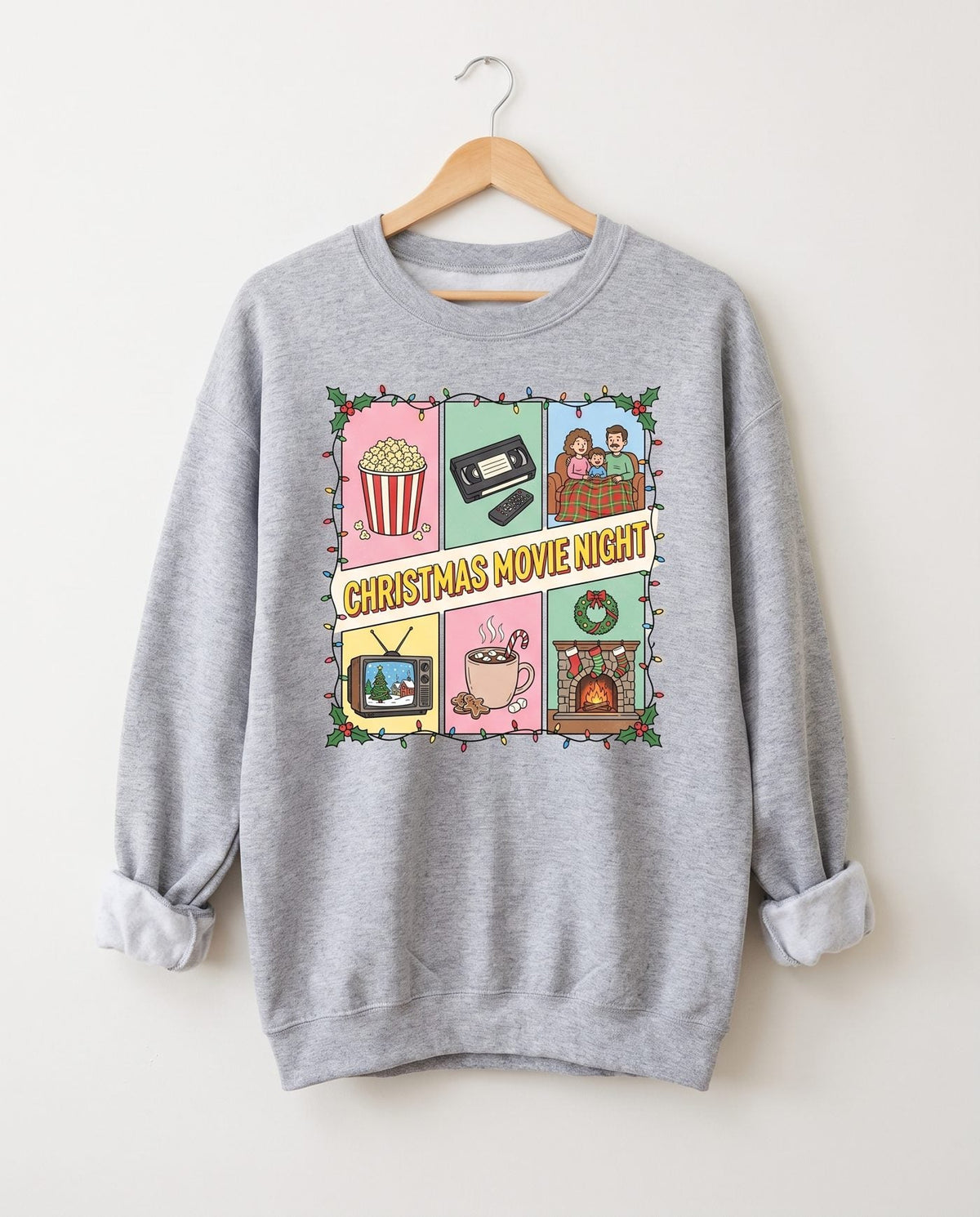 Christmas Movie Night Sweatshirt